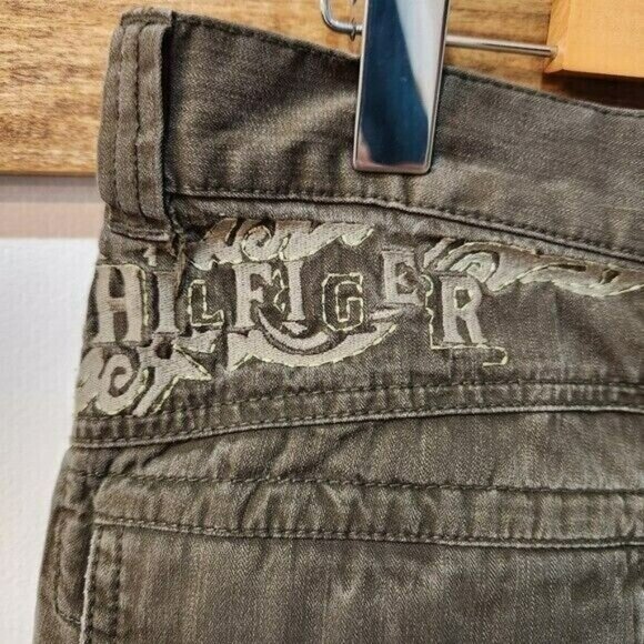 Tommy Hilfiger, Shorts, Men's, Size, 31, Green, Faded, Distressed, Y2K, Vintage - Picture 3 of 12